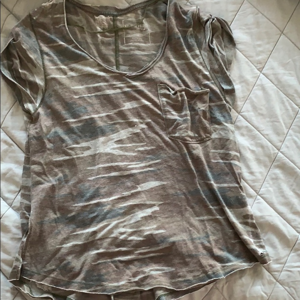 Free people camo tee